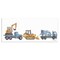 Stupell Industries Construction Vehicles Driving Illustration Wall Plaque Art